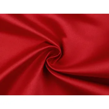 Satén extra tuhý metráž - 19 (10) červená