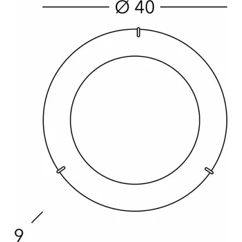 Stropní svítidlo KOLARZ Serena, barevné, Ø 40 cm, kov/sklo barevné, bílé 3 x 60 W - Doprava zdarma