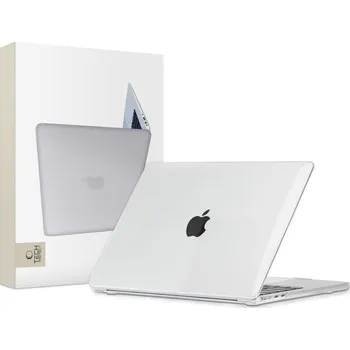 pouzdro na notebook TECH-PROTECT SMARTSHELL MACBOOK AIR 13 M2 / M3 / M4 / 2023-2025 CRYSTAL CLEAR
