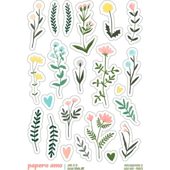 samolepka Papero amo - Samolepky arch - JARO JE TADY / Luční kvítí