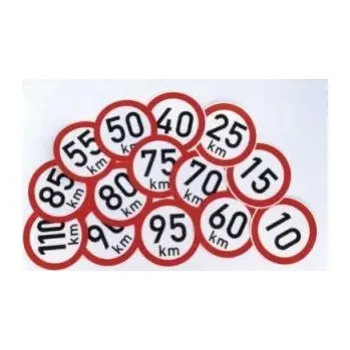 Auto-moto Reflexní samolepka označení konstr. rychlosti, 15cm 60km/h