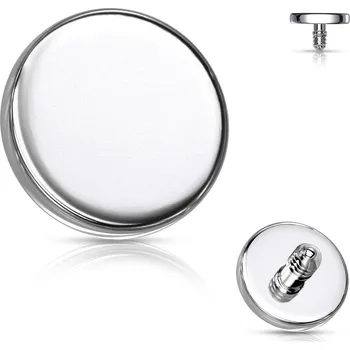 Piercing Šperky4U Ozdobná placka k dermálu TITAN, závit 1,6 mm, rozměr 4 mm - TIT1088