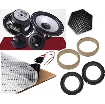 Sada adaptérů tlumicích podložek reproduktorů Škoda Octavia II