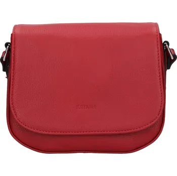 Kabelka Kožená dámská crosbody kabelka Katana Alix - červená