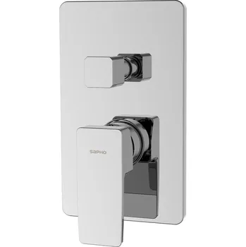 Vodovodní baterie Sapho TURSI podomítková sprchová baterie 2 výstupy otočný přepínač chrom TI043