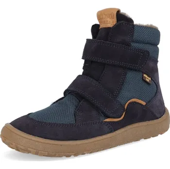 Dětská móda Dětské zimní boty barefoot FRODDO G3160233 Dark Blue s membránou Velikost: 24