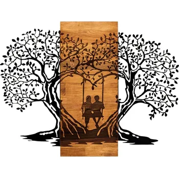 Dekorativní dřevěný nástěnný doplněk - LÁSKA, 76 x 58 cm + vyzvednutí ZDARMA