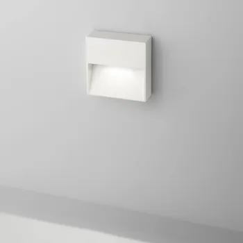 Venkovní osvětlení Egger Licht Venkovní nástěnné svítidlo Egger DLS Vigo Q, bílé 11x11 cm hliník 3 000 K bílá 1 x 4 W LED - Doprava zdarma