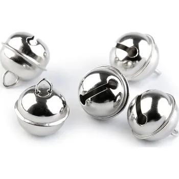 Vánoční dekorace Pro Háčkování Rolničky Ø20 mm Balení produktu: 50 ks, Varianta: 1 stříbrná