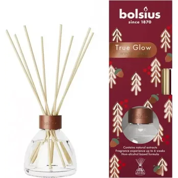 Vůně do bytu Osvěžovač vzduchu TRUE GLOW ZIMNÍ KOŘENÍ s tyčinkami 60ml