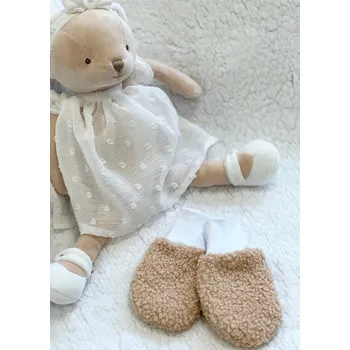 Rukavice Zimní rukavičky - beránek béžový