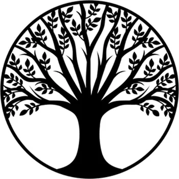 Vsepropejska Strom života 26 dekorace na zeď Rozměr (cm): 38 x 38, Dekor: Černá