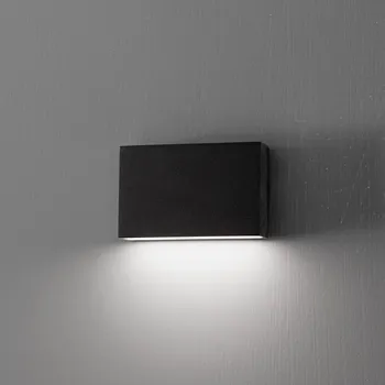 Venkovní osvětlení Egger Licht Egger DLS LED venkovní nástěnné svítidlo Flatbox černé 11x7 cm hliník černá 1 x 4 W LED - Doprava zdarma