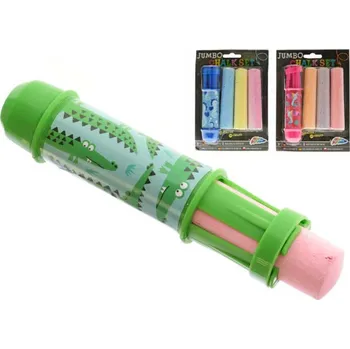 GRAFIX Křídy barevné chodníkové set 3ks s držákem na křídu 3 barvy na kartě