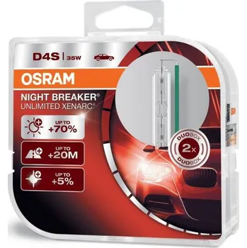 Povinná bezpečnostní výbava Xenonová výbojka Osram D4S XENARC NIGHT BREAKER UNLIMITED BOX