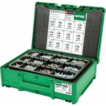 Vrut SPAX montážní kufr Systainer T-Loc T-STAR plus Wirox-stříbrná ( 2.900ks )