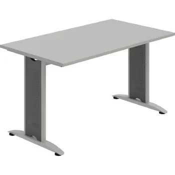 Kancelářský vozík HOBIS kancelářský stůl jednací rovný - FJ 1400, šedá + doprava zdarma