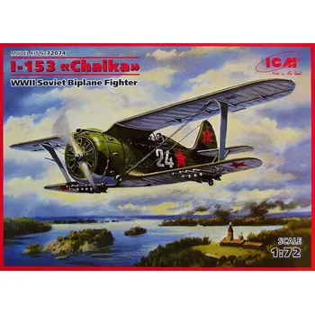 Plastikový model 1/72 I-153 Chaika Soviet Biplane Fighter