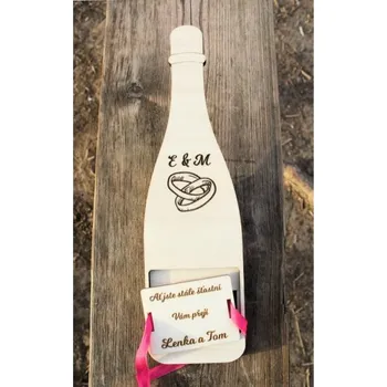 Obálka "Obálka" na peníze šampaňské