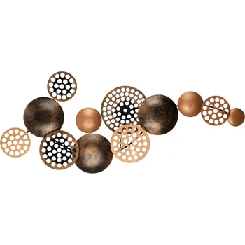 Kovová dekorace na zeď NN01428 - abstrakce + vyzvednutí ZDARMA