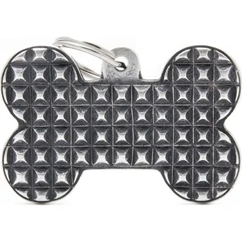 psí známka MY FAMILY XL BONE BRONX STUDS