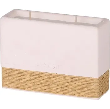 Svíčka Dekorativní svíčka, vůně santalové dřevo, bílá, 11,5x8 cm + vyzvednutí ZDARMA