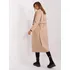 Dámský kabát Dlouhý kabát s páskem TW-PL-BI-5312-1.31 béžový, XL