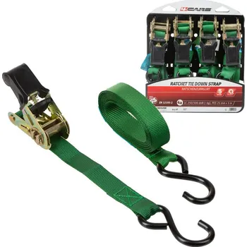 Upínací popruh 4CARS SET 4ks Upínací popruh s ráčnou TUV GS 150kg 5m