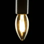 SEGULA LED E14 3W svíčka 24V DC vlákno čiré 927 stmívatelné