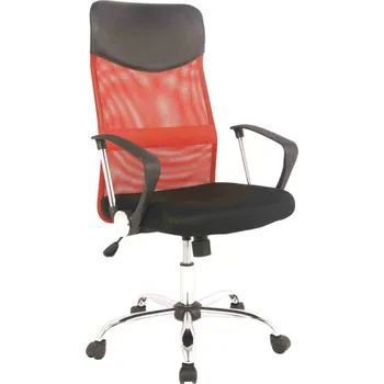 MAXIVA Kancelářská židle - Q-025, čalouněná Čalounění: černá/červená