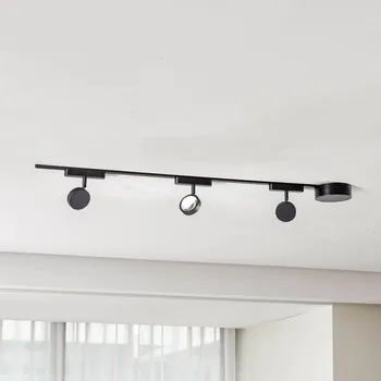 Lampička Lindby Systém kolejnic 48 V Lumaro, bodovky, 3-ramenné, černé, Ø 7,3 cm - Reproduktor - Ø 13 cm, výška 4,3 cm; stínidlo na lampu - Ø 7,3 cm, šířka 3,8 cm černý 3 x 5 W LED - Doprava zdarma