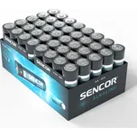 40x AA baterie Sencor, LR6, alkalická