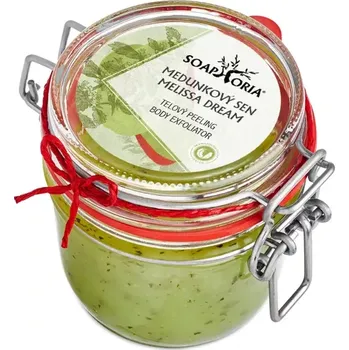 Tělový peeling Meduňkový sen - organický solný tělový peeling