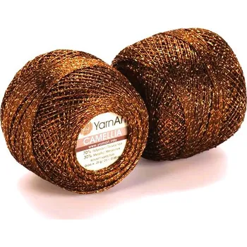 Příze Yarn Art příze Camellia 422 bronzová s bronzovou nitkou