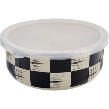 Miska ŠACHOVNICE Lem s víkem pr. 19 cm