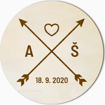 Svatební dekorace Svatební magnet šípy