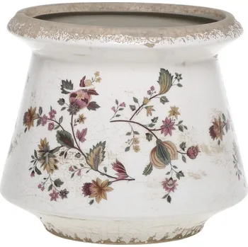 Květináč Keramický květináč / váza s květy Nancy - Ø 17*16 cm