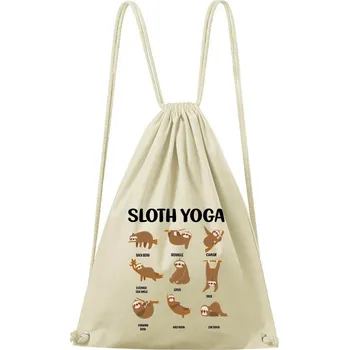 Městský batoh DOBRÝ TRIKO Bavlněný batoh Sloth yoga Barva: Natural