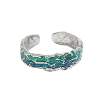 Prsten Stříbrný prsten s glazurou Rosalinda