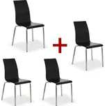 Jídelní židle BELLA 3+1 ZDARMA, černá 172412505