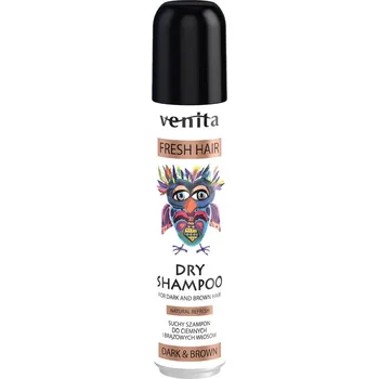 Šampon Venita, Suchý šampón na vlasy Fresh Hair Dry Shampoo Dark & Brown 75ml