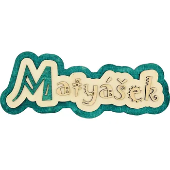 Dětská jmenovka na dveře Barva: Modrá, Velikost: 20 cm