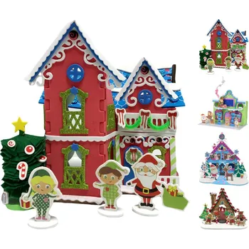 ostatní stavebnice Vánoční stavebnice z pěnového materiálu (mix /cena 1 sada)