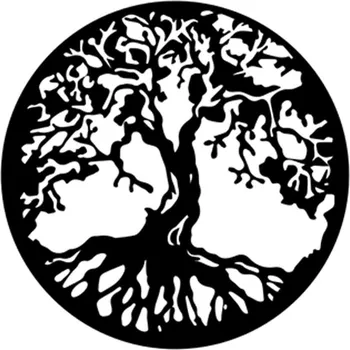 Vsepropejska Strom života 21 dekorace na zeď Rozměr (cm): 38 x 38, Dekor: Černá