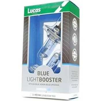 Autožárovka LUCAS Blue Light Booster H4 P43t 12V 60/55W
