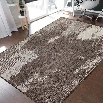 Koberec Stylový koberec s abstraktním vzorem v hnědé barvě Šířka: 80 cm | Délka: 150 cm