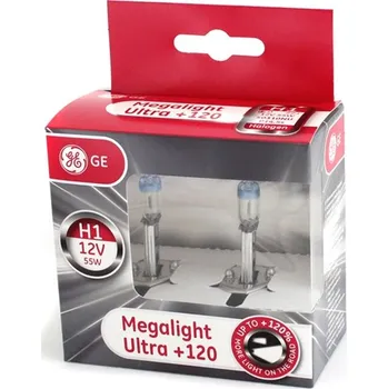Autožárovka Halogenová žárovka Megalight Ultra GE H1-MU120