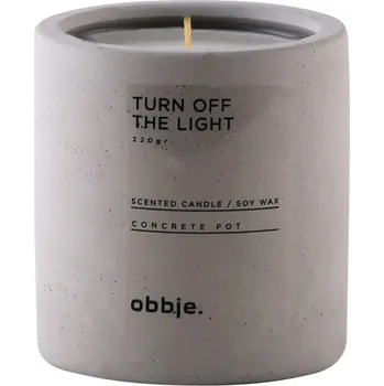 Svíčka Dekorativní svíčka, vůně kakaového krému, šedá, 9x8,5 cm + vyzvednutí ZDARMA