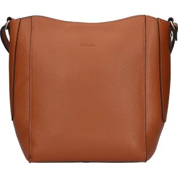 Kabelka Kožená dámská crosbody kabelka Katana Carole - koňak
