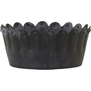 Svícen Granitový antik kovový svícen na čajovou svíčku Dorra - Ø 8*3,5 cm